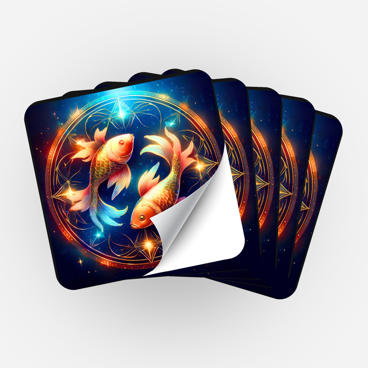 5er-Set Sticker Sternzeichen Fisch für Diamond Painting Zubehör und Organisation