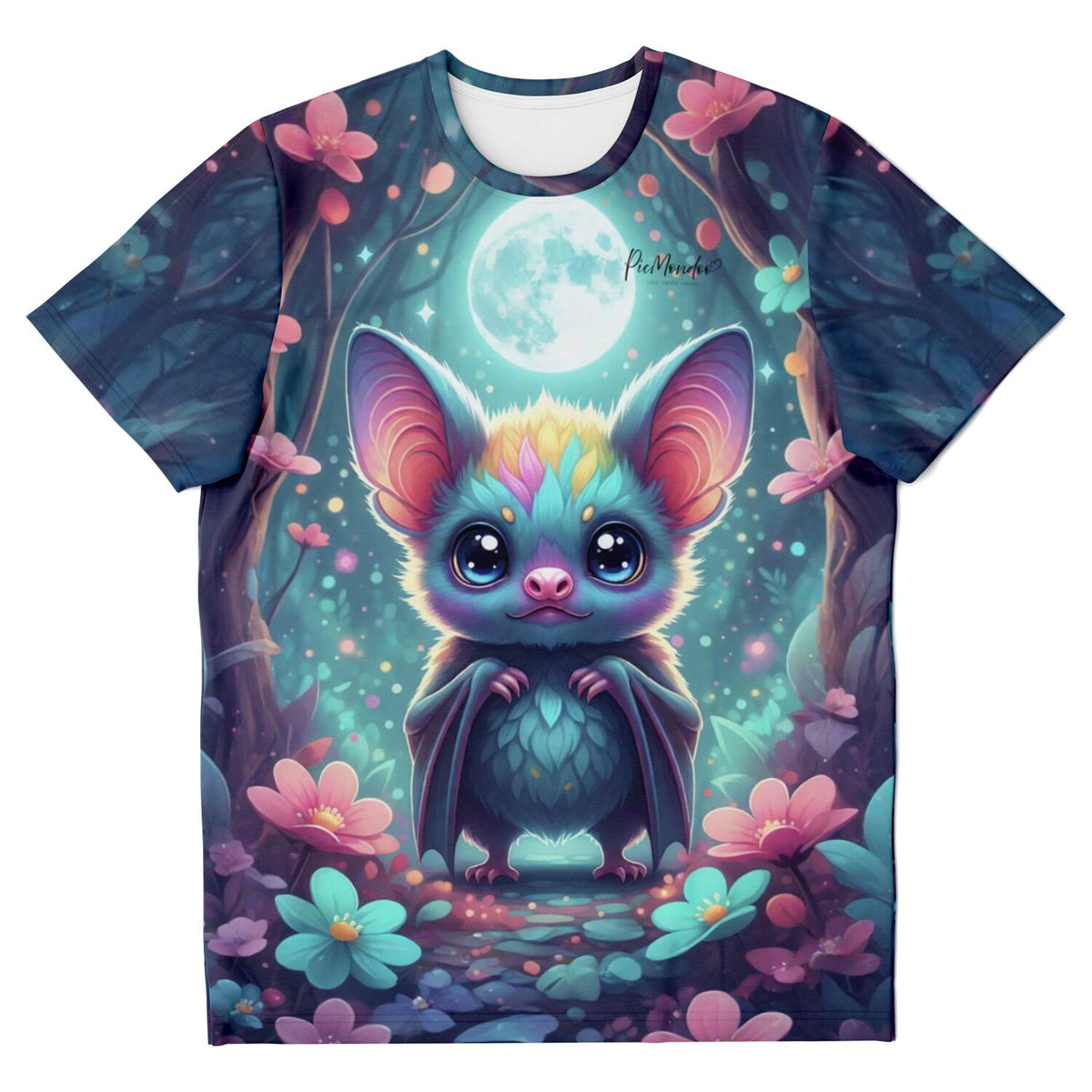 Dreamer T-Shirt mit Freddy Fledermaus Motiv, inspiriert von Diamond Painting und Malen nach Zahlen Designs