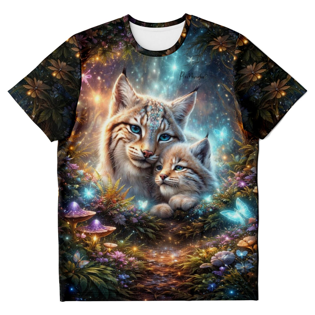 T-Shirt mit Luchs-Motiv aus unseren Diamond Painting Kollektionen, ideal für Fans von Malen nach Zahlen und DIY-Kunst