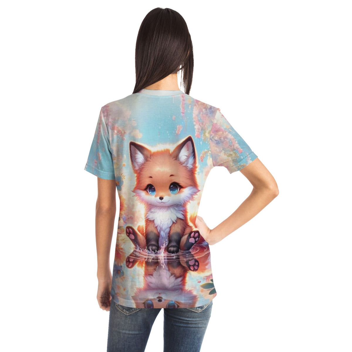 T-Shirt mit süßem Fuchs-Motiv, perfekt für Fans von Diamond Painting und Malen nach Zahlen Designs