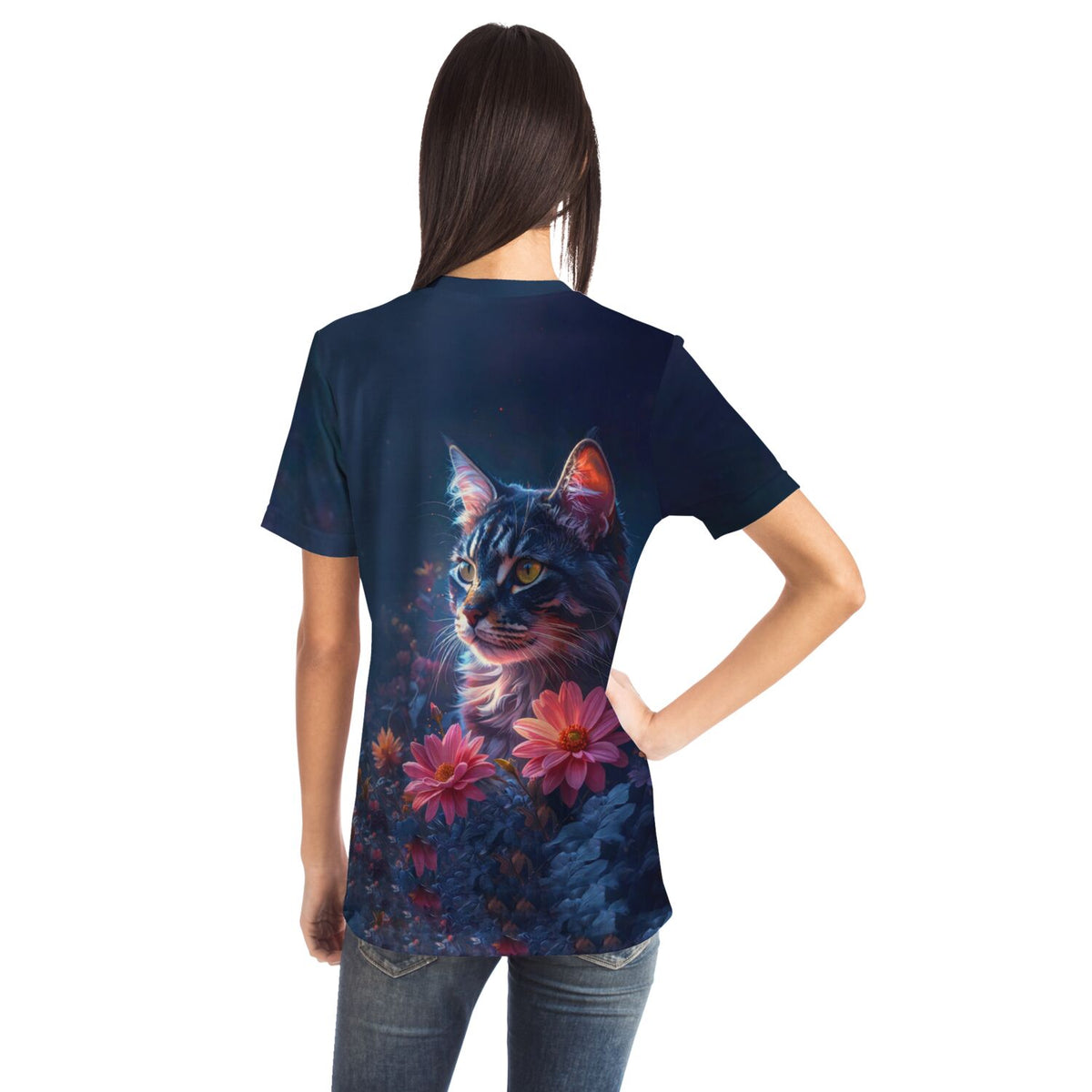 Dreamer T-Shirt Segen der Bastet mit Katzenmotiv, perfekt für Fans von Diamond Painting und Malen nach Zahlen