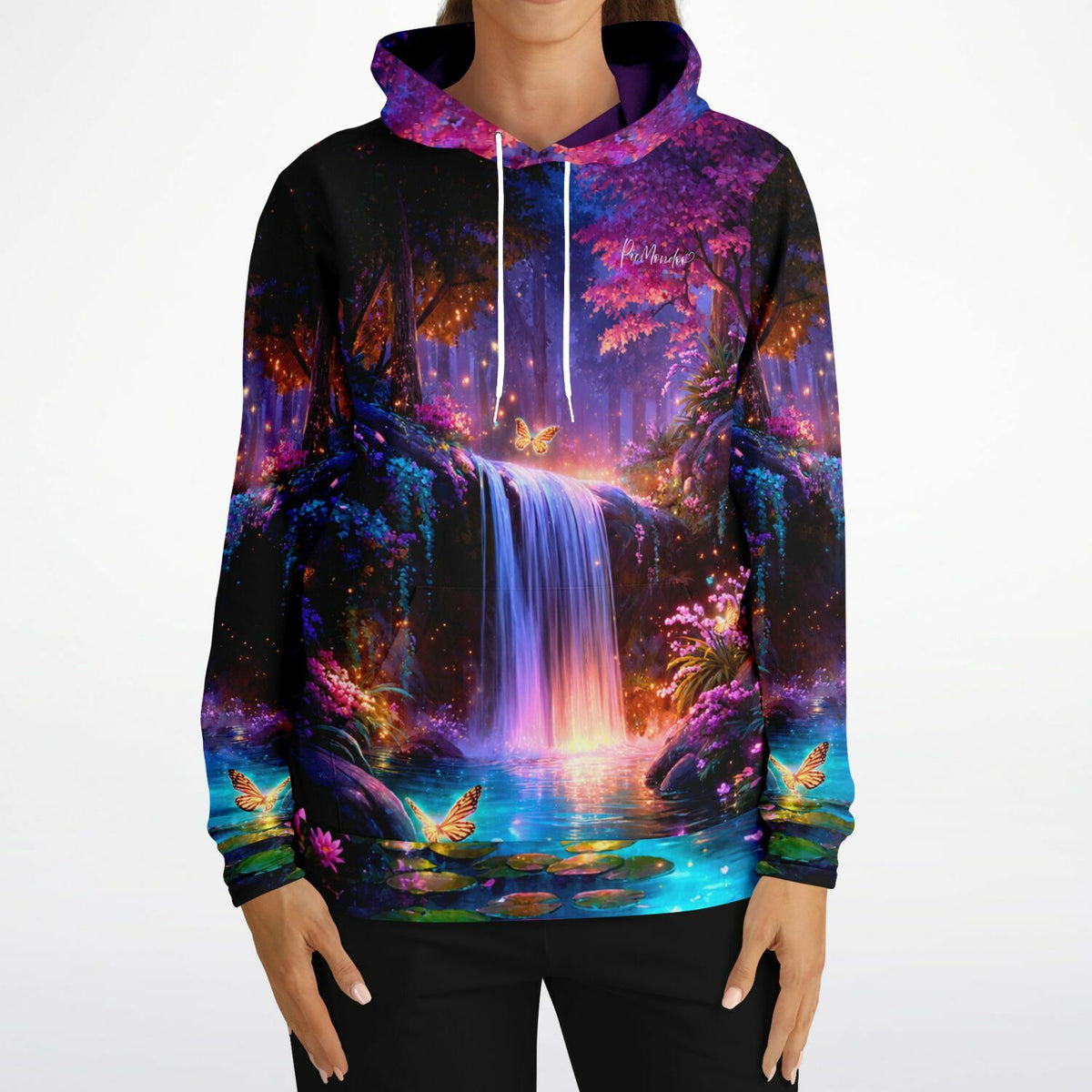 Dreamer Hoodie mit Hain der erwachten Farben Motiv, inspiriert von Diamond Painting und Malen nach Zahlen Kunstwerken