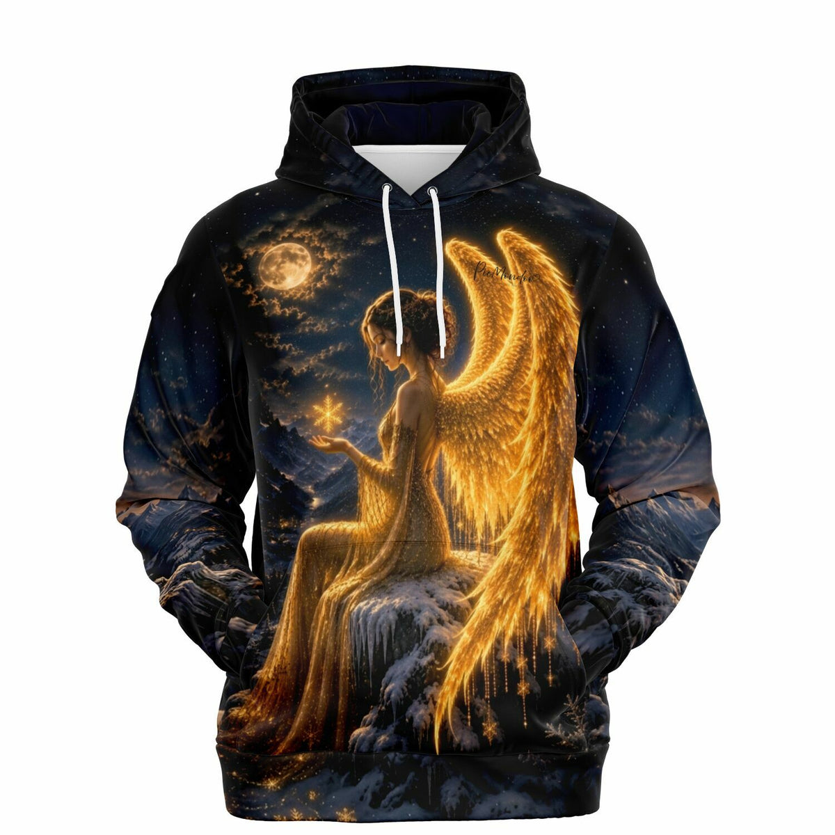 Dreamer Hoodie mit Engel-Motiv Wo das Licht erwacht, im Stil beliebter Diamond Painting Kunstwerke für Erwachsene