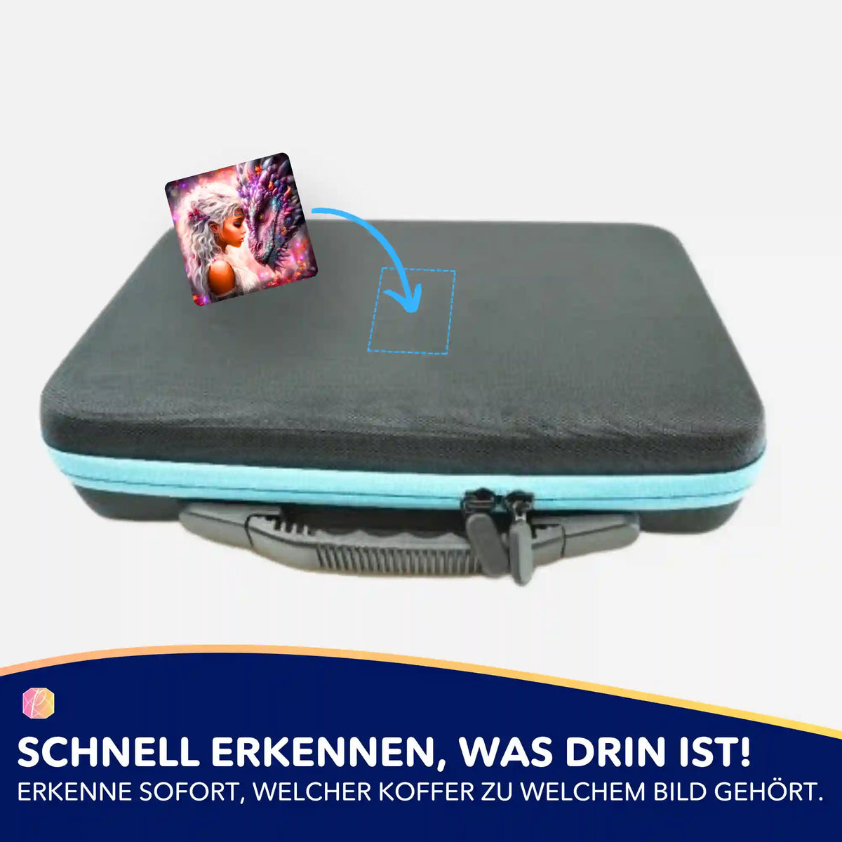 Dekorative Aufkleber für Diamond Painting Koffer zur einfachen Organisation deiner DIY-Sets und Diamond Painting Zubehör.