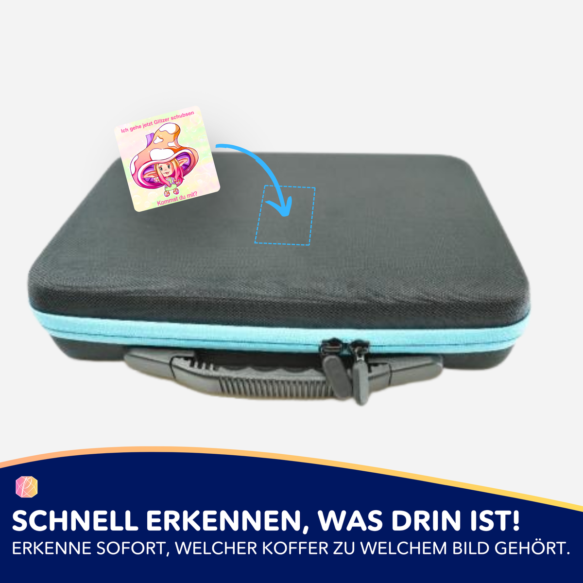 Moni Shroomi Aufkleber für Diamond Painting Zubehör zur Organisation deines Diamanten Painting Koffers