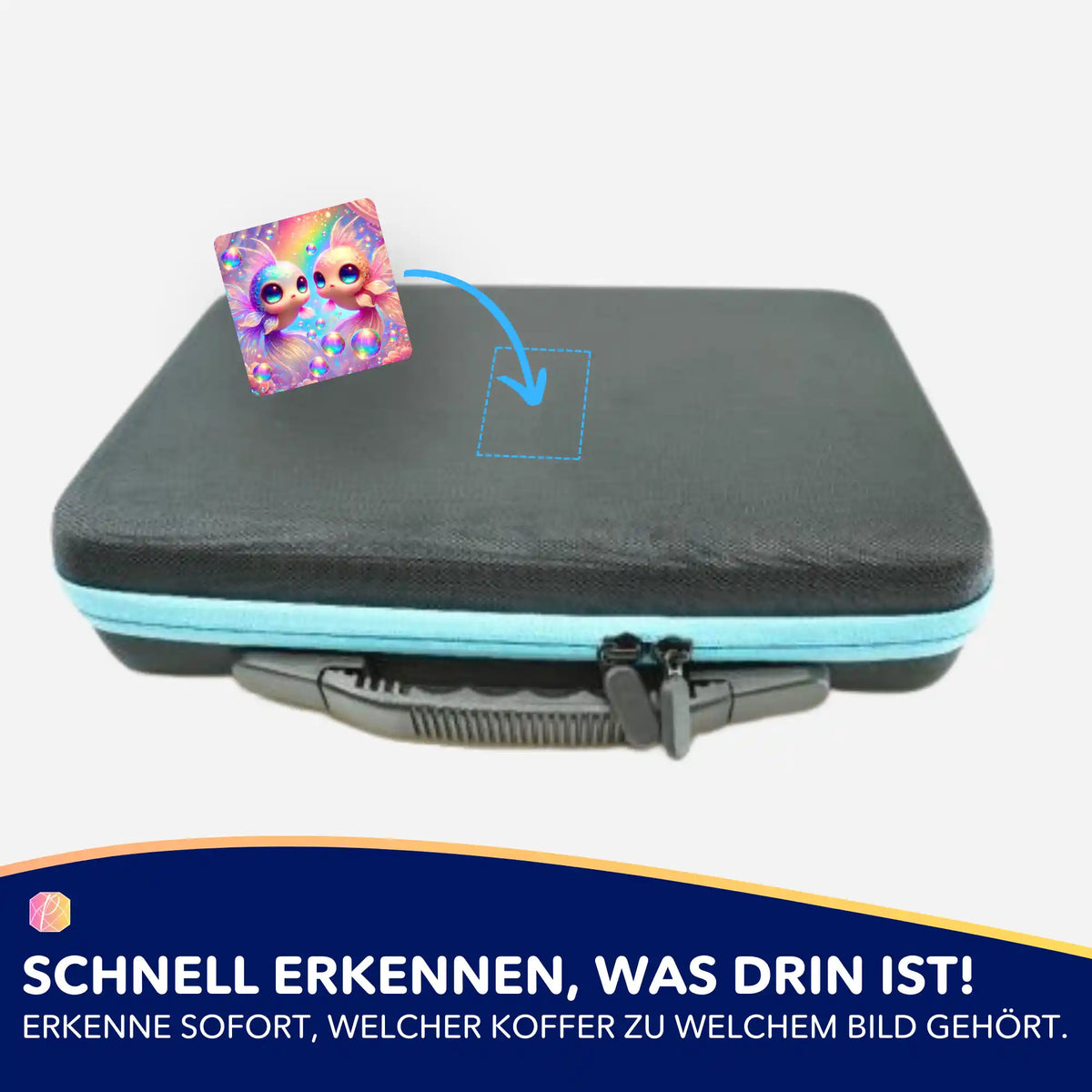 Fairydust Aufkleber-Set für Diamond Painting Koffer zur Organisation deiner Bastel-Sets und Diamanten Painting Projekte