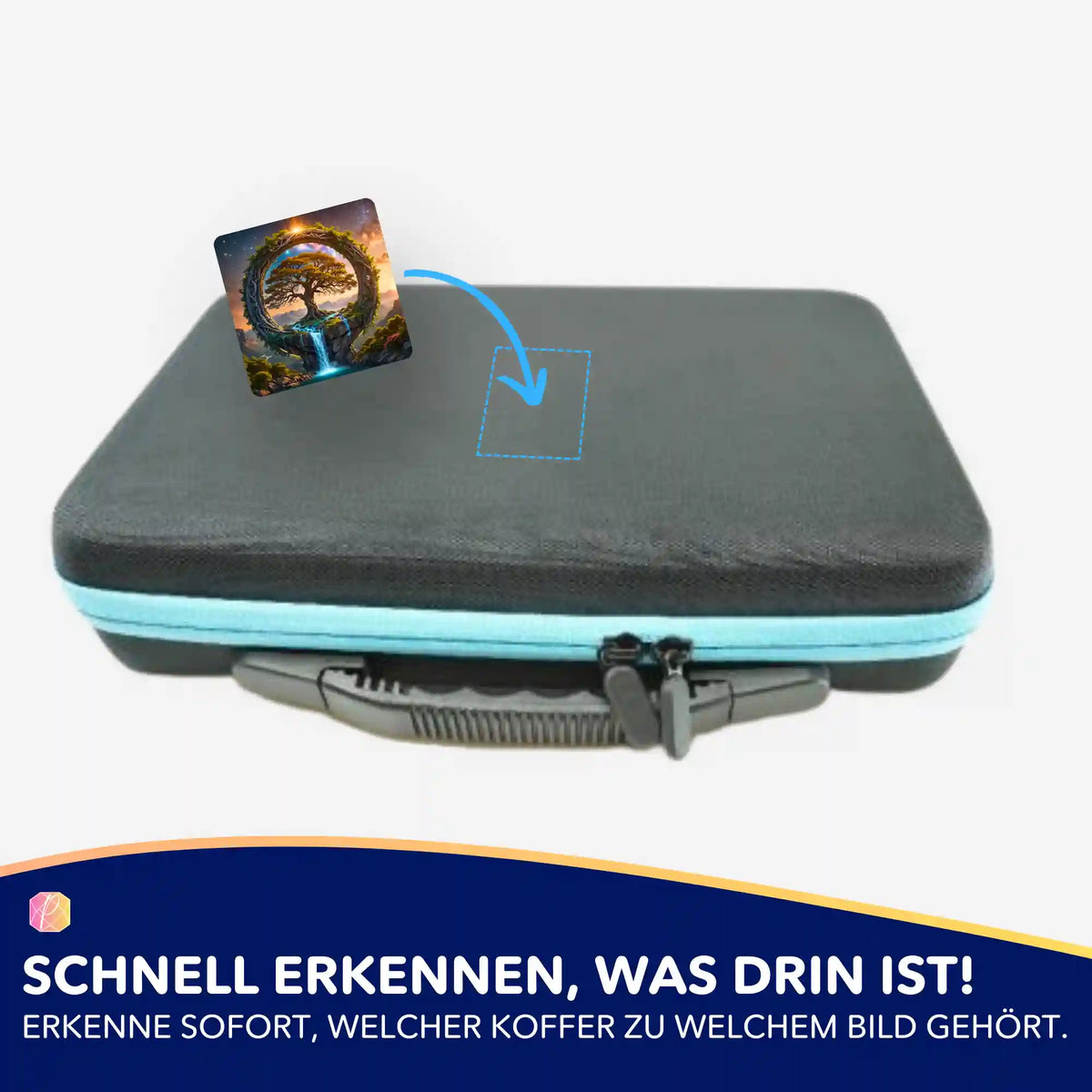 Picmondoo Diamond Painting Aufkleber 5er-Set Tor zur Anderswelt für die Organisation von Diamond Painting Zubehör
