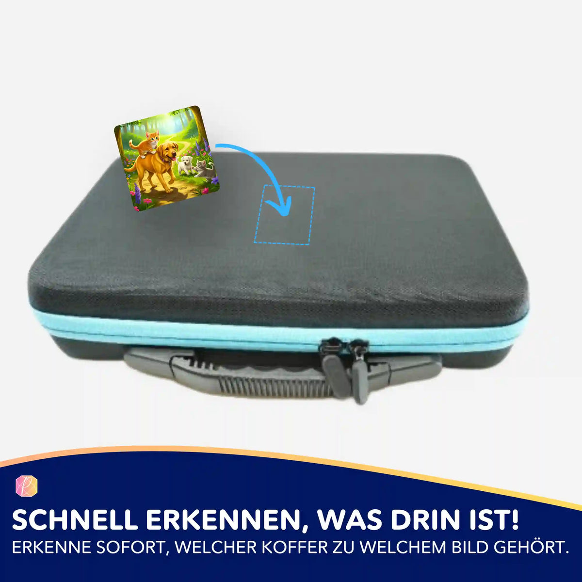 Picmondoo Sticker-Set Waldspaziergang zur Organisation von Diamond Painting Koffern und Zubehör