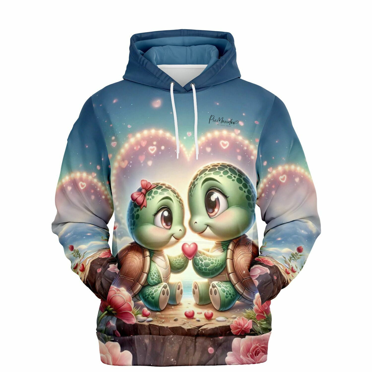 Dreamer Hoodie mit Paul und Paulinchen Schildkröten-Motiv, perfekt für Fans von Diamond Painting und DIY-Kunst.