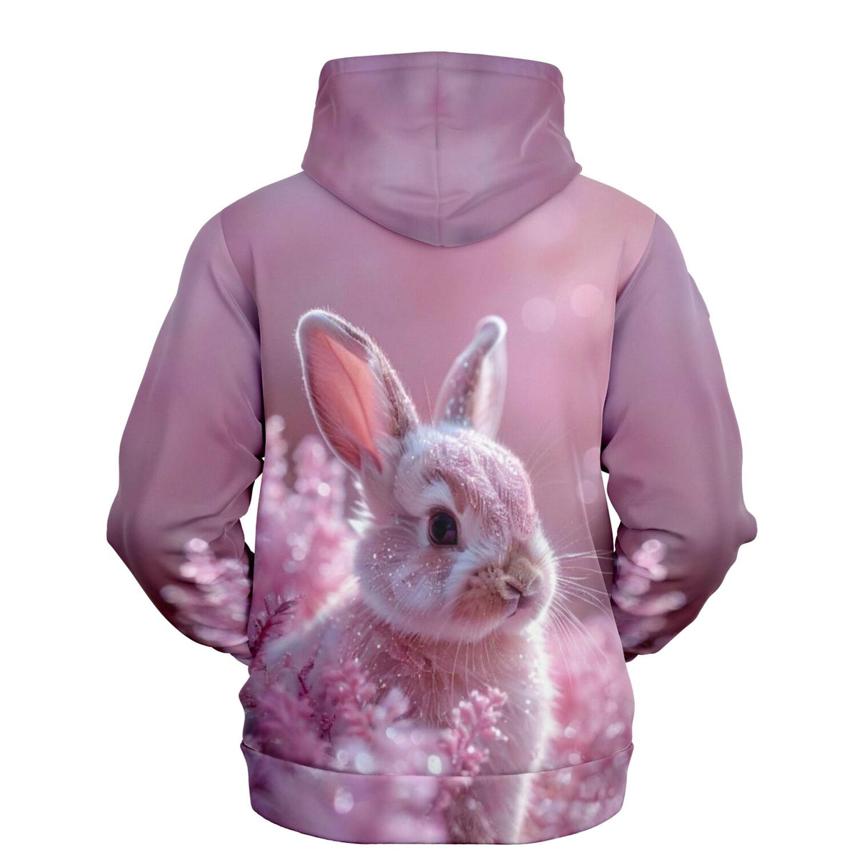Rosa Dreamer Hoodie mit süßem Häschen-Motiv, perfekt für Fans von Diamond Painting und kreativen Malen nach Zahlen Designs.