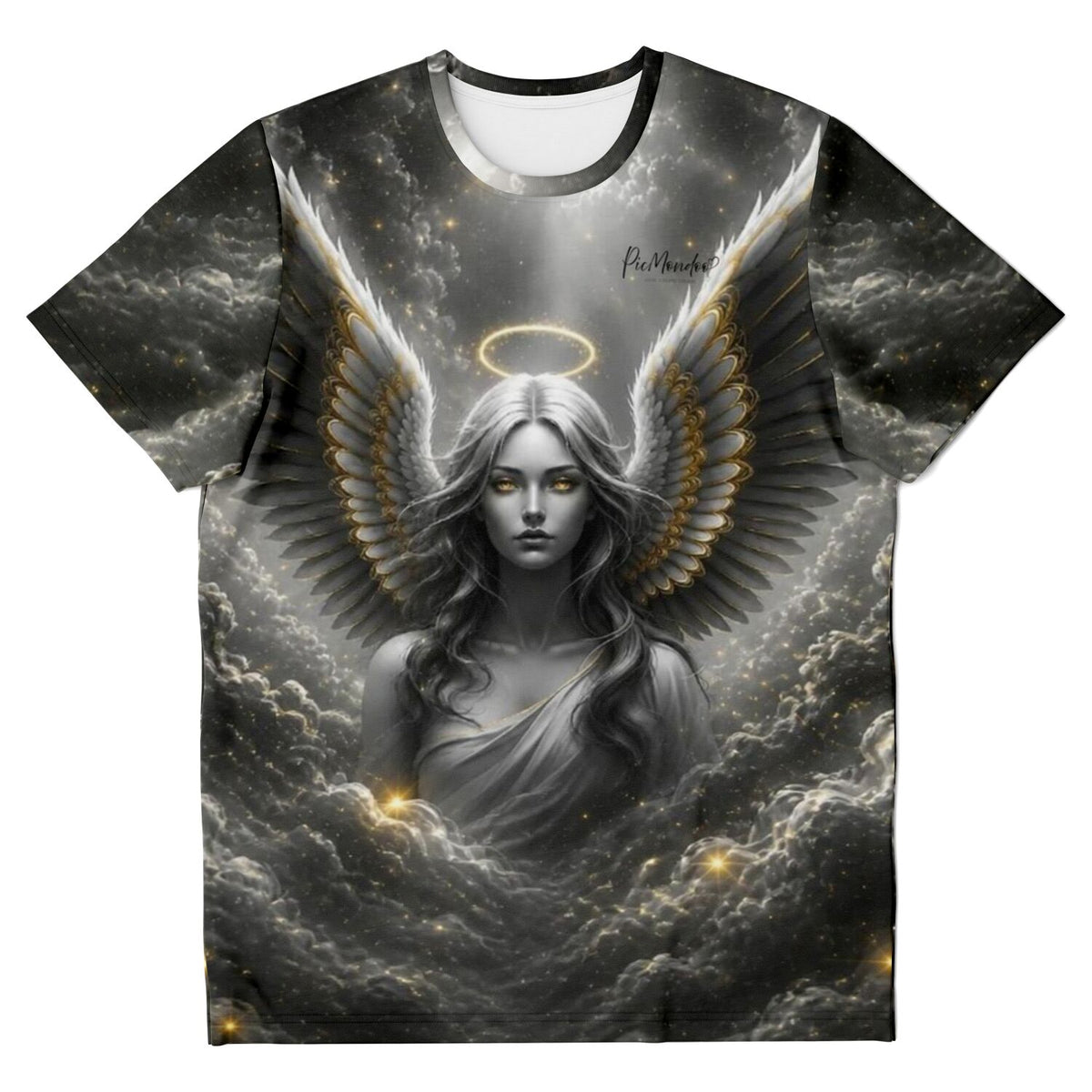 Dreamer T-Shirt Golden Angel mit mystischem Engelsmotiv passend zu Diamond Painting und Malen nach Zahlen Designs
