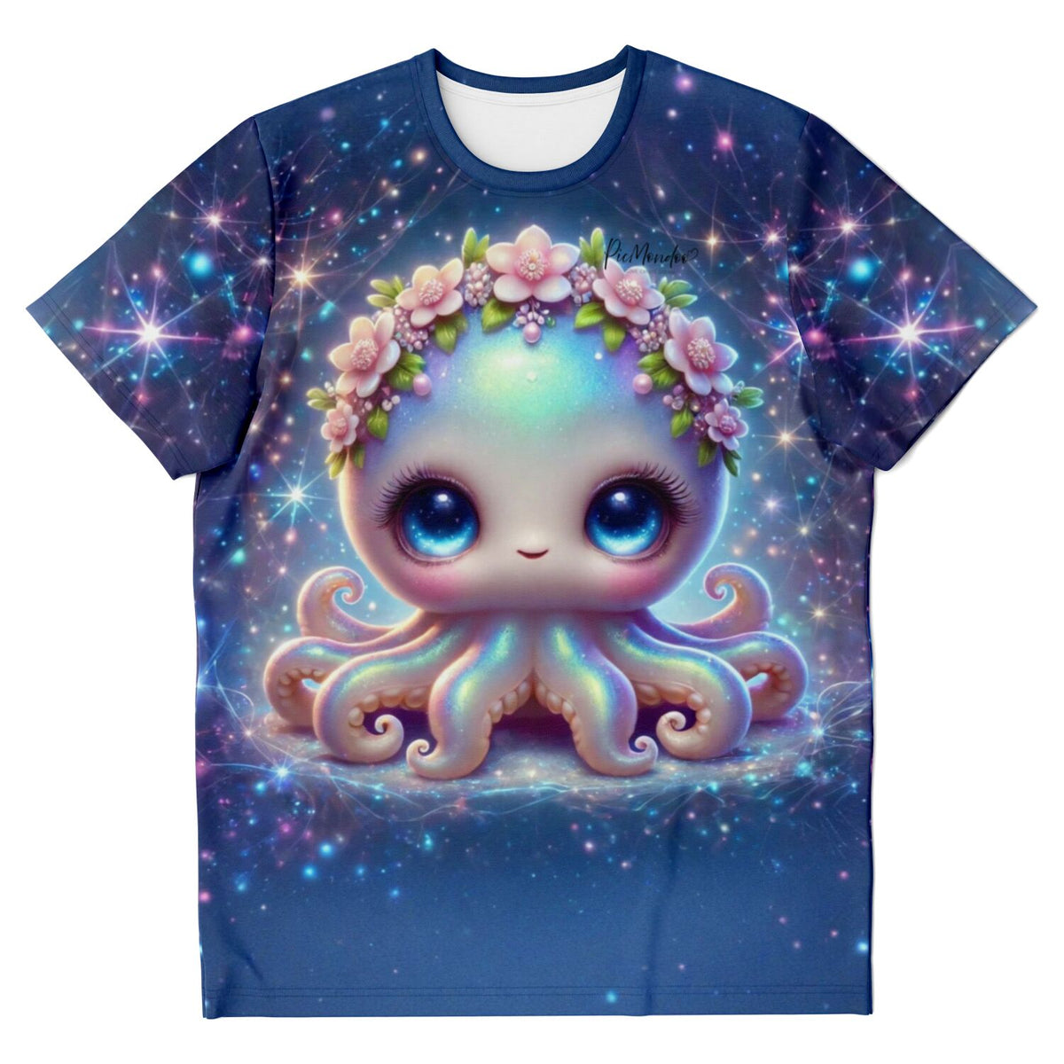 T-Shirt mit süßem Oktopus im Fairydust-Design, perfekt für Fans von Diamond Painting und Malen nach Zahlen Motiven.