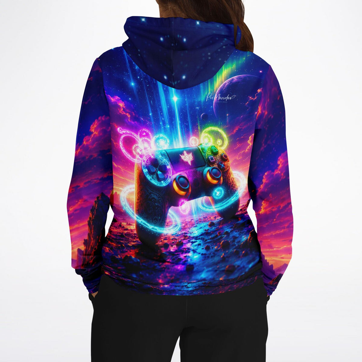 Dreamer Hoodie mit farbenfrohem Gamer-Universum Motiv, ideal für Fans von Diamond Painting und kreativen Designs