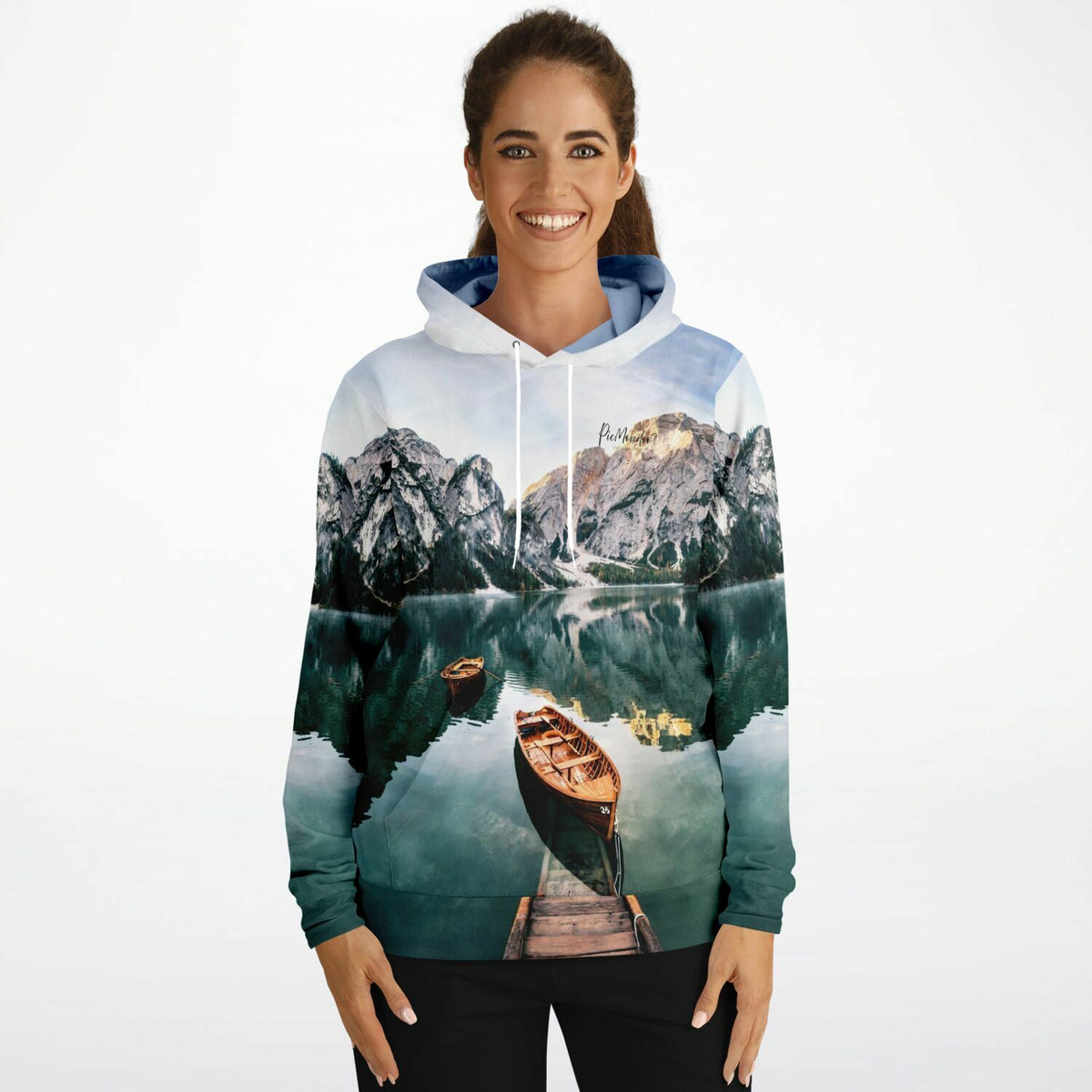 Dreamer Hoodie mit Boot am See Motiv für Fans von Diamond Painting und Malen nach Zahlen Designs