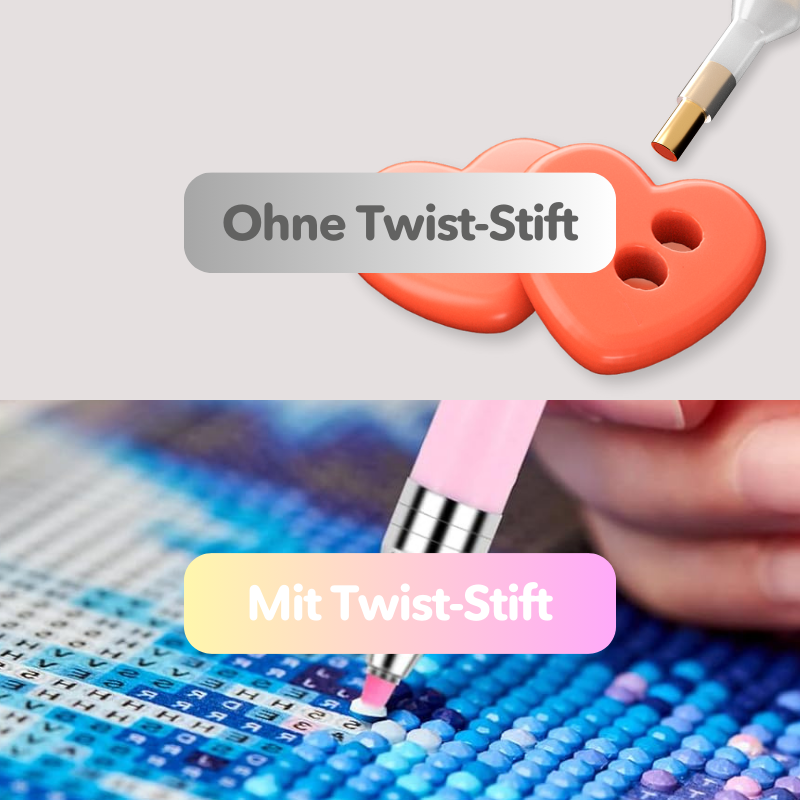 Diamond Painting Twist Stift im Vergleich: Effizientes Diamond Painting Werkzeug mit Wachsspitze für präzises Setzen