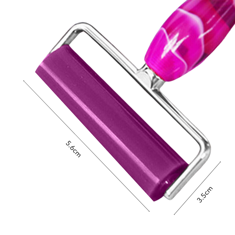 Lila Diamond Painting Mini Rolle als Aufsatz für Stifte zum Fixieren und Festdrücken der Motiv-Steinchen