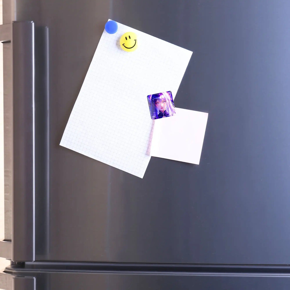 Purple Moon Star Coverminder aus Glas als starker Magnet an einem Kühlschrank für Diamond Painting Zubehör