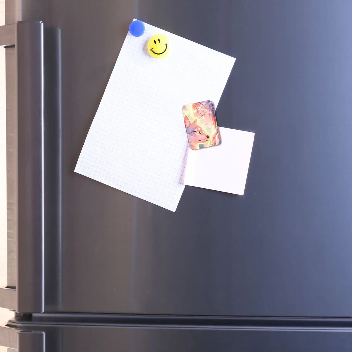 Diamond Painting Cover Minder mit Motiv Bedingungsloses Vertrauen magnetisch an einem Kühlschrank befestigt