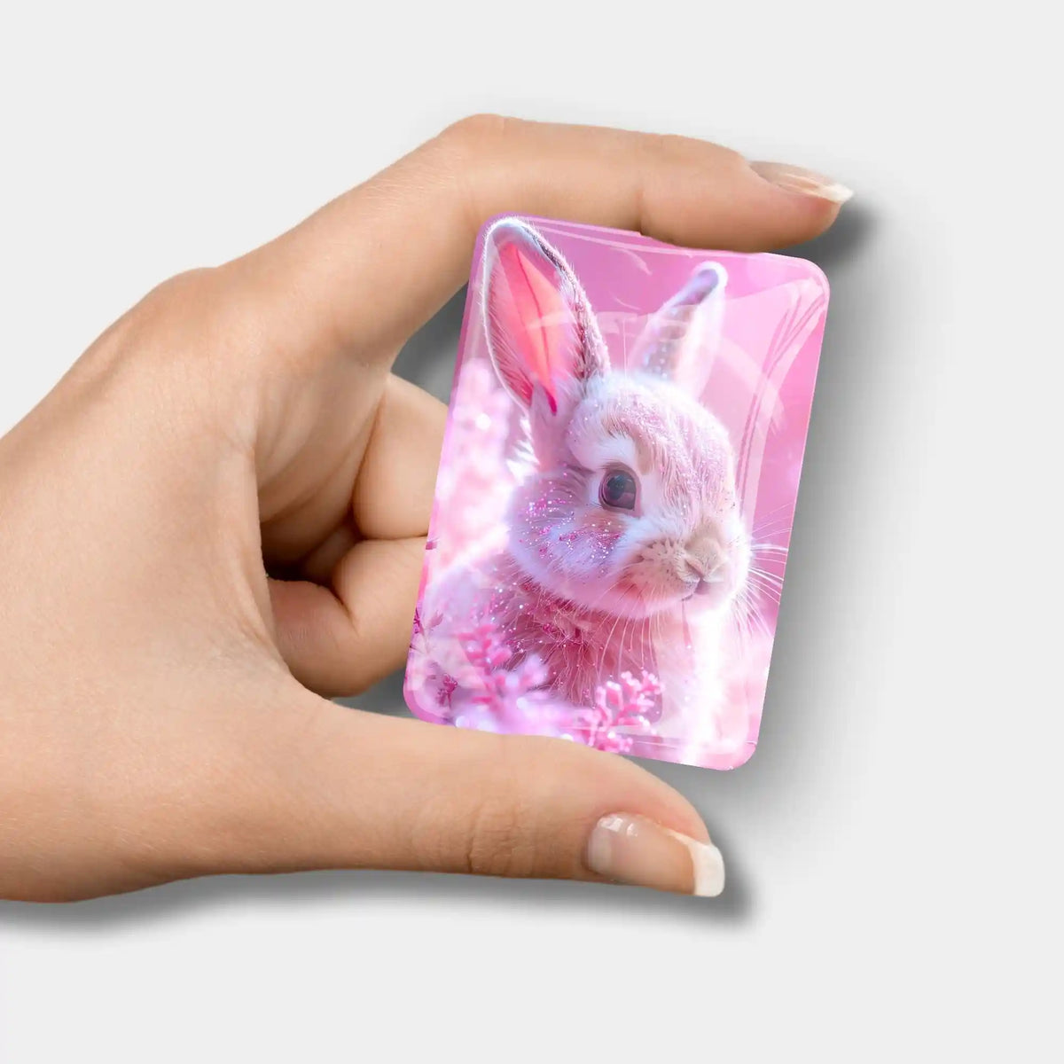 Rosa Cover Minder mit süßem Hasen-Motiv als praktisches Zubehör für dein Diamond Painting