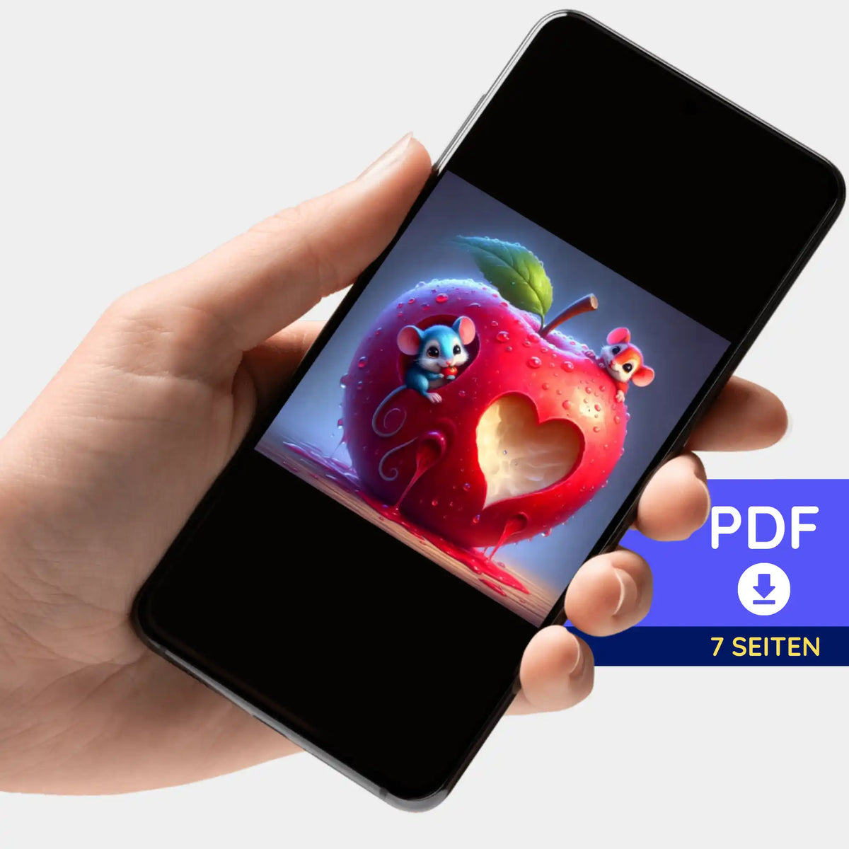 Digitale PDF-Bildmappe Liebe im Mäusehaus für dein nächstes Diamond Painting oder Malen nach Zahlen Projekt auf Picmondoo