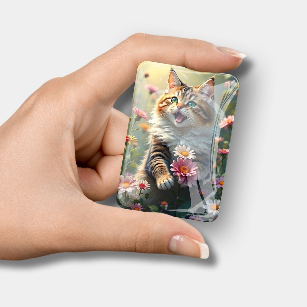 Diamond Painting Cover Minder Lucy mit niedlichem Katzen-Motiv als praktisches Zubehör für dein Diamanten Painting