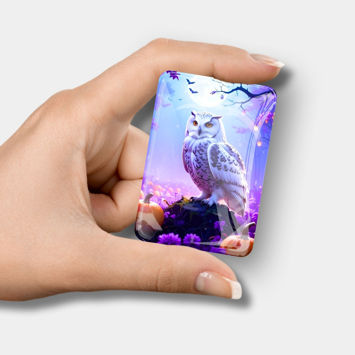 Glas Cover Minder mit Eulen-Motiv Nachtwächter als praktisches Zubehör für Diamond Painting und DIY-Bastelsets