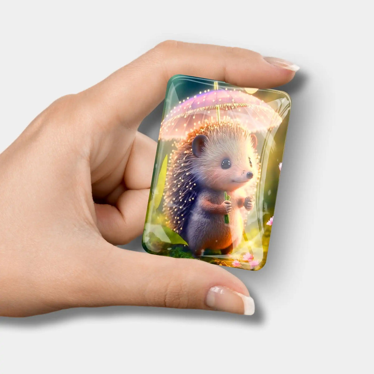 Magnetischer Coverminder mit Igel-Motiv als praktisches Diamond Painting Zubehör für dein nächstes Bastelprojekt.
