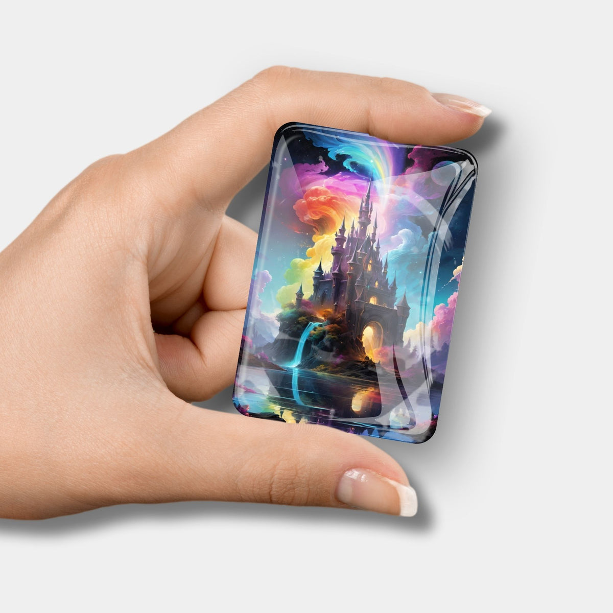 Magischer Cover Minder mit Zauberschloss Motiv als praktisches Zubehör für dein Diamond Painting