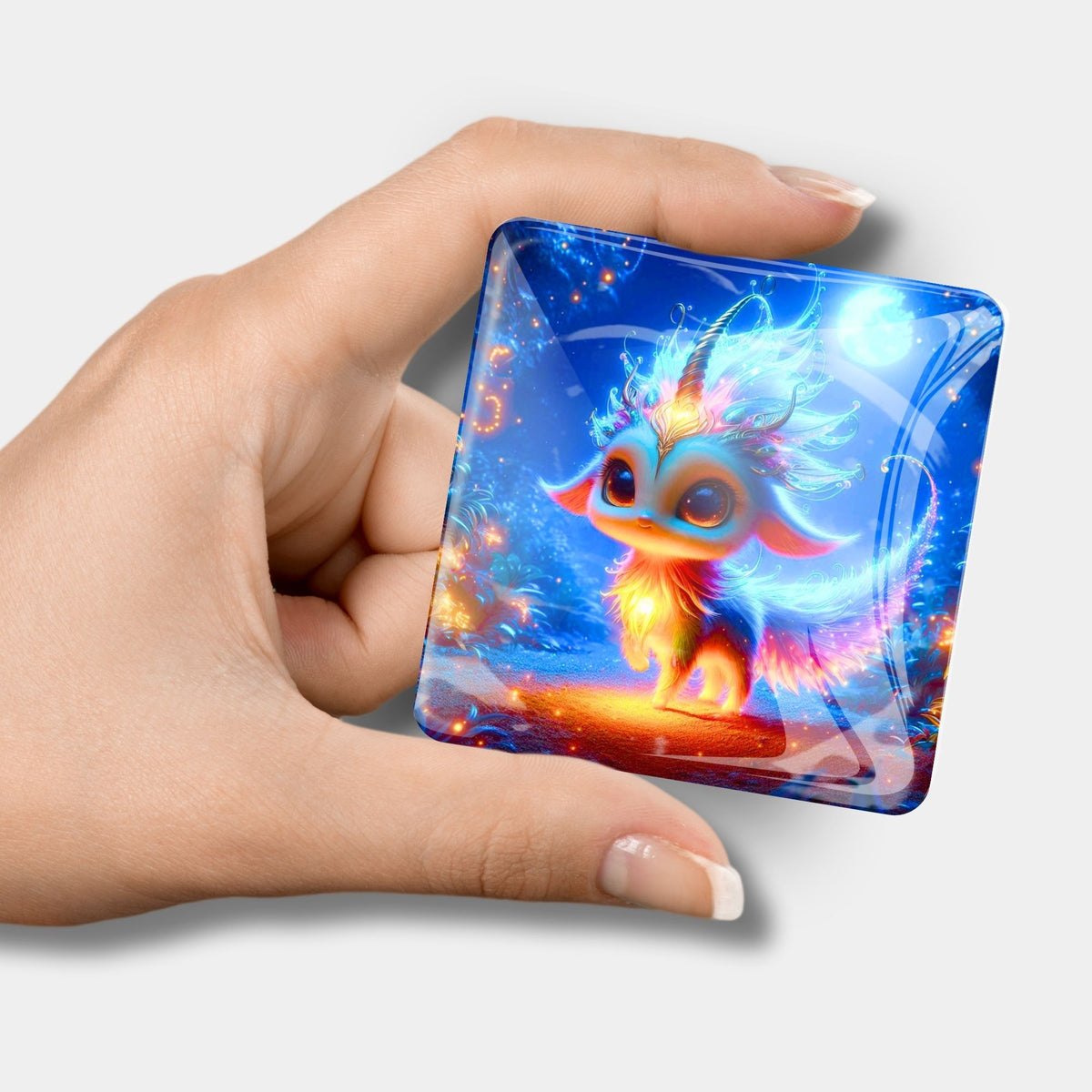 Magischer Cover Minder Mondscheintanz aus Glas als magnetischer Helfer für Diamond Painting Zubehör