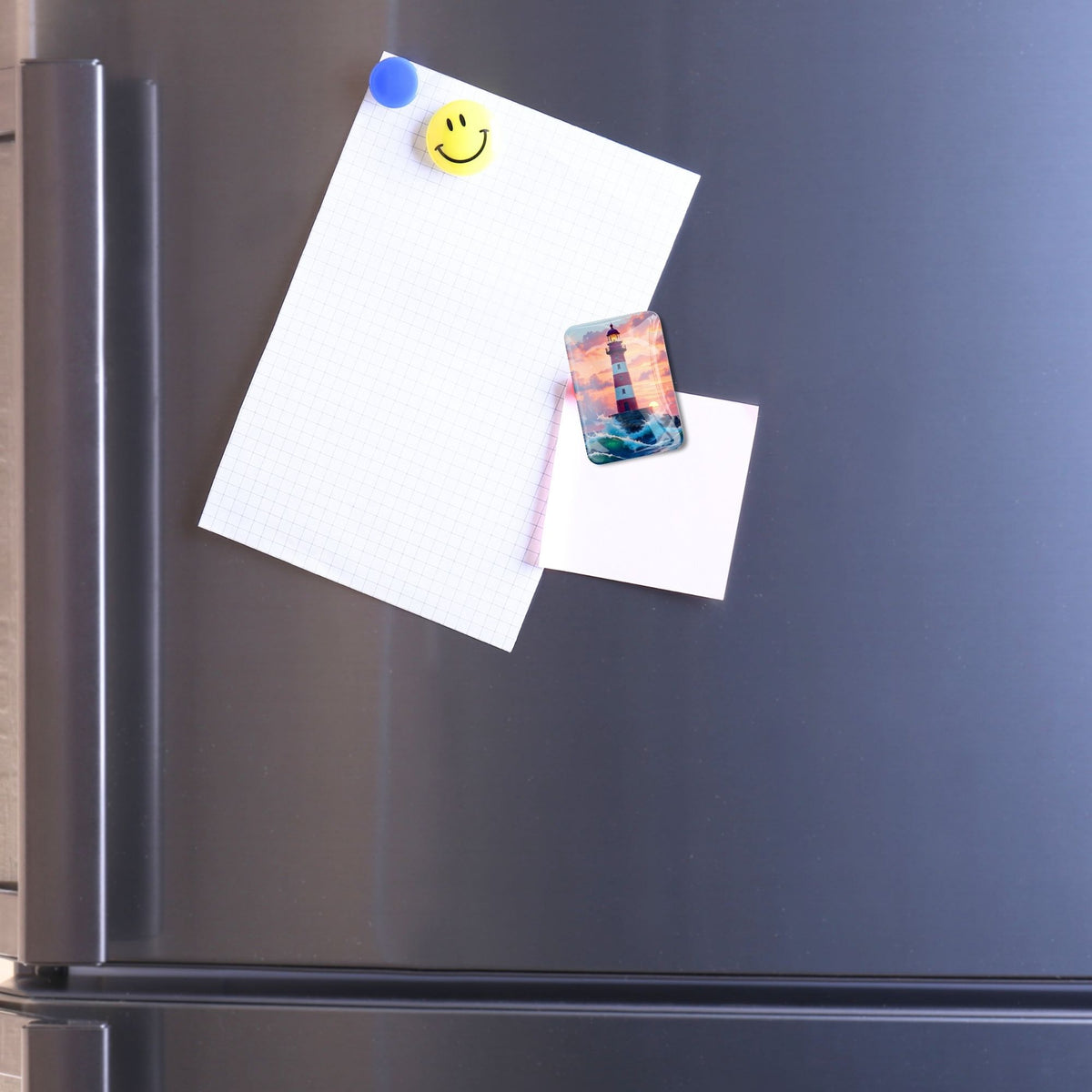Glas Cover Minder Leuchtturm der Hoffnung als starker Magnet für Diamond Painting Zubehör am Kühlschrank befestigt