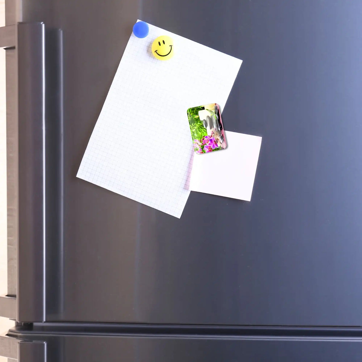 Diamond Painting Cover Minder Motiv Oase der Entspannung als praktischer Magnethalter für Folien auf dem Kühlschrank