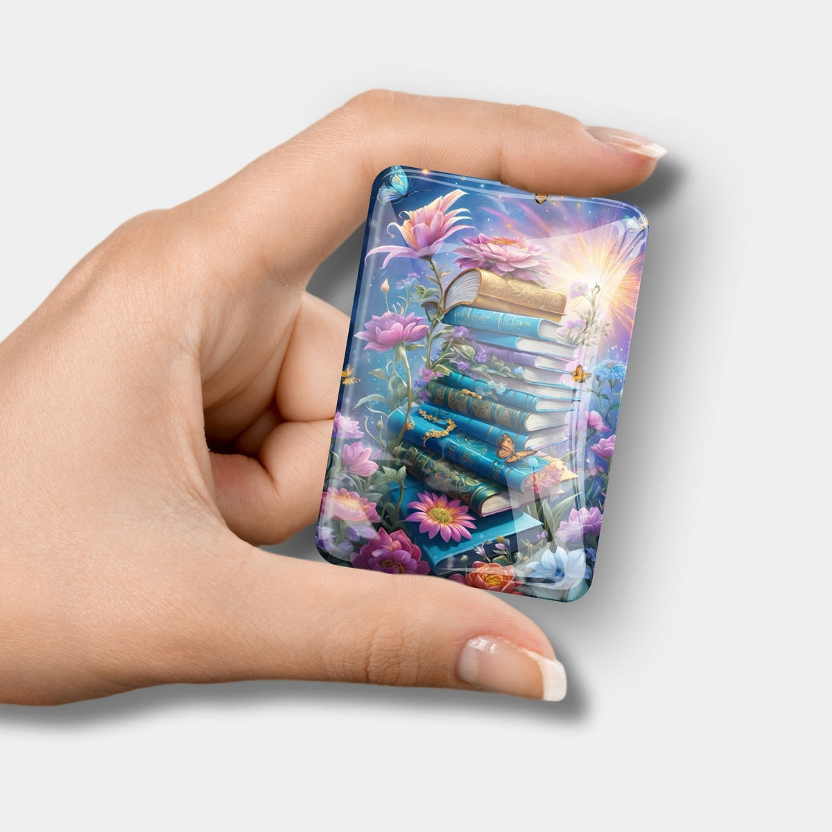Magischer Cover Minder Book Lovers aus Glas als nützliches Zubehör für dein Diamond Painting Design.