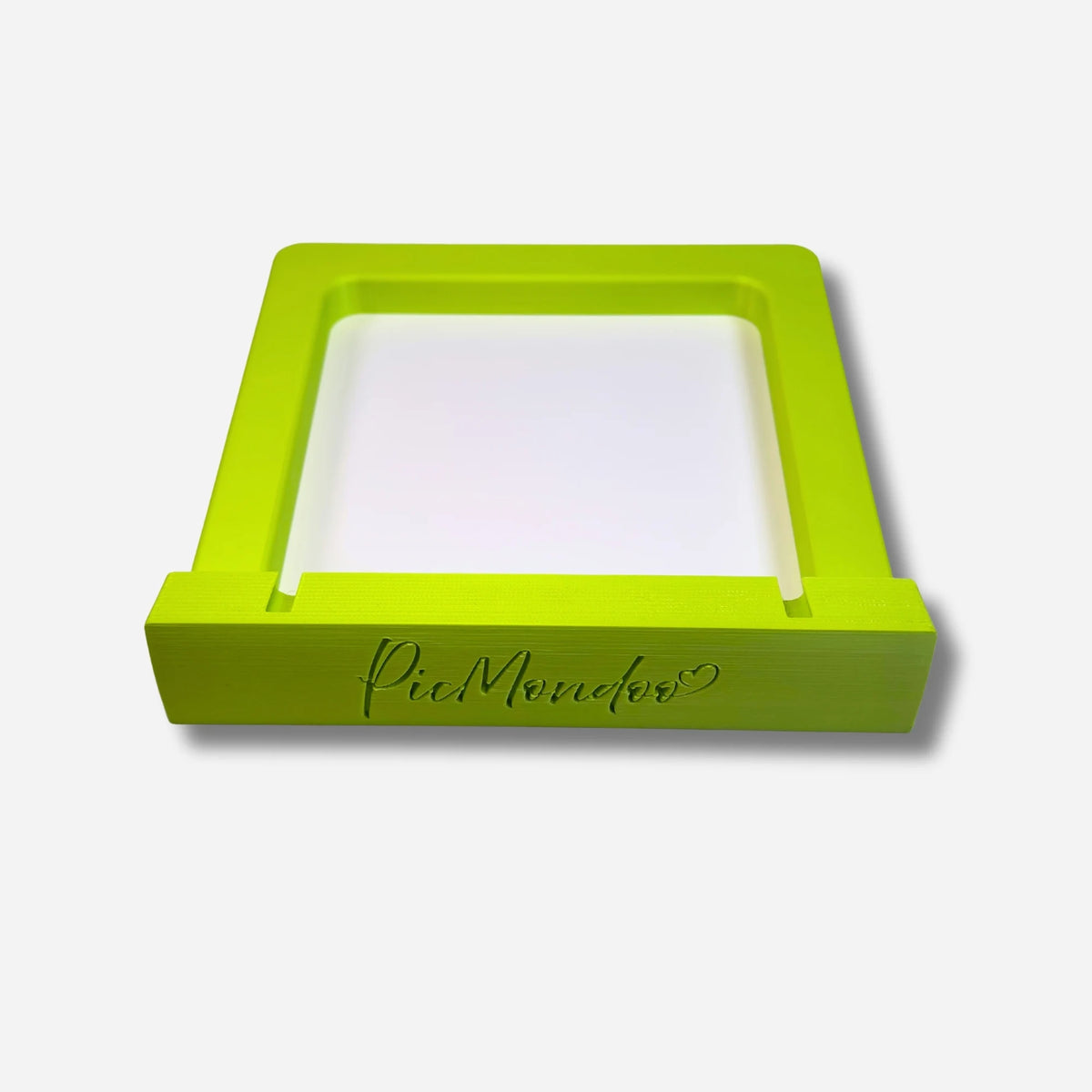 Grüner 3D-gedruckter Sockel für die Picmondoo Döschenwand zur praktischen Aufbewahrung von Diamond Painting Zubehör