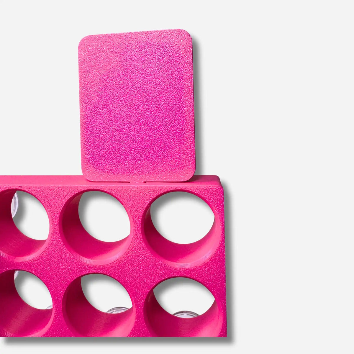 Pinke 3D-gedruckte Halterung für Diamond Painting Coverminder zur praktischen Aufbewahrung von Zubehör