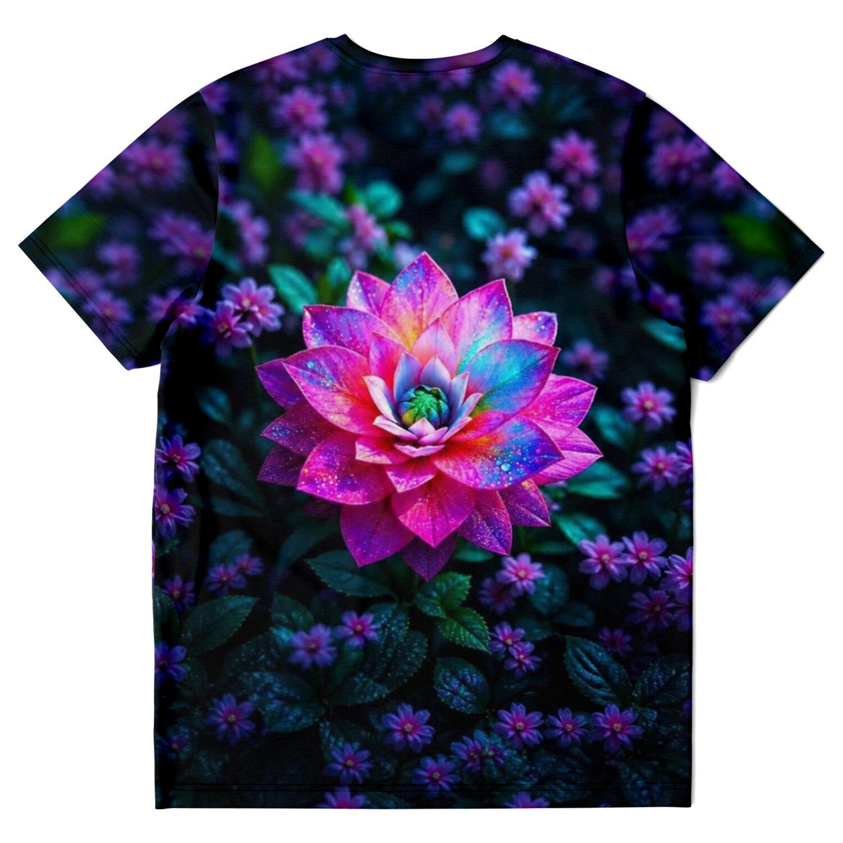 Dreamer T-Shirt Sternenstaub Lotus mit leuchtenden Farben, ideal als Motiv für Diamond Painting und Malen nach Zahlen