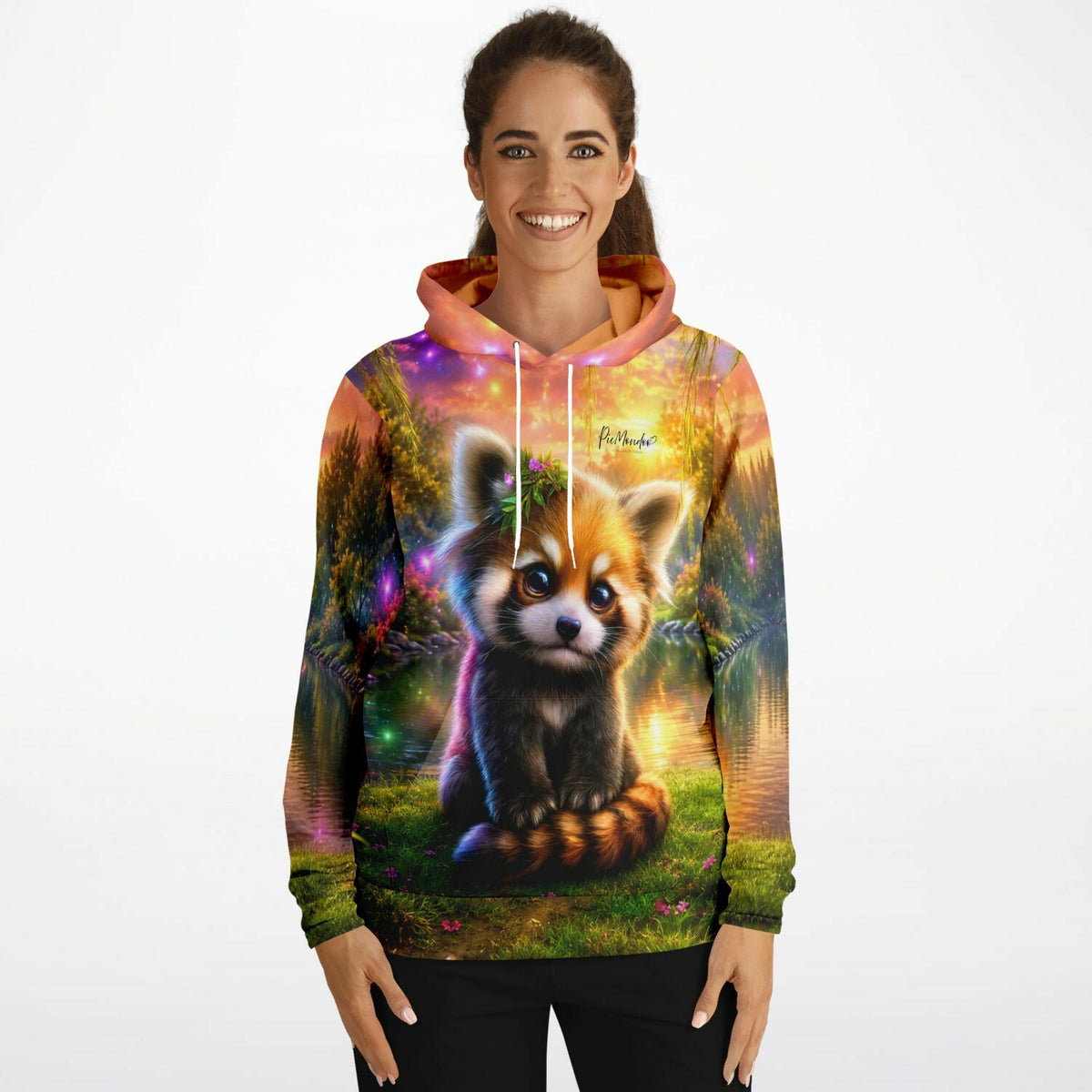 Dreamer Hoodie Kind des Waldes mit süßem Roten Panda, passend zu beliebten Diamond Painting und Malen nach Zahlen Motiven.