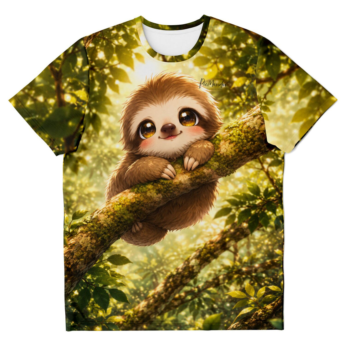 T-Shirt mit süßem Faultier-Motiv im Dschungel, ideal für Fans von Diamond Painting und Malen nach Zahlen