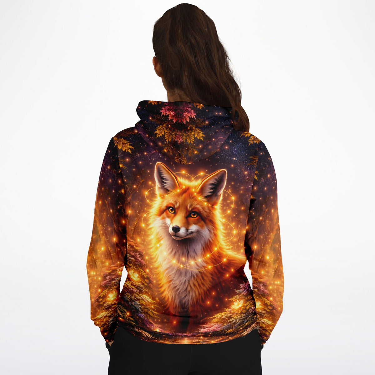 Dreamer Hoodie mit magischem Fuchsmotiv, inspiriert von Diamond Painting Natur-Designs für Erwachsene.