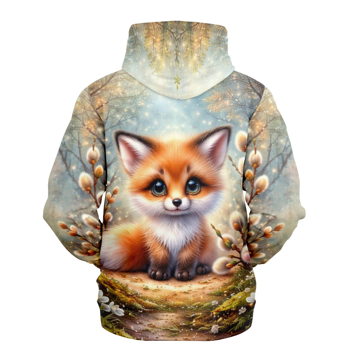 Dreamer Hoodie mit niedlichem Fuchs-Motiv im Stil von Diamond Painting und Malen nach Zahlen Designs