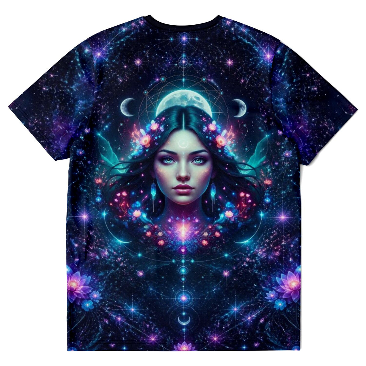 Dreamer T-Shirt Mondprinzessin mit magischem Weltraumdesign, ideal für Fans von Diamond Painting und Kunstmotiven
