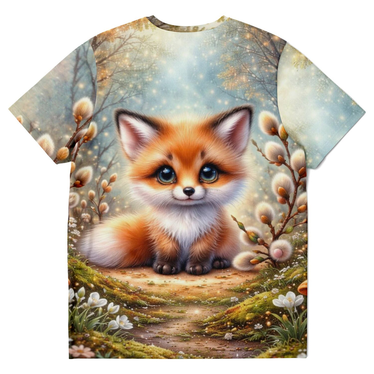 Dreamer T-Shirt mit niedlichem Fuchs im Wald, inspiriert von Diamond Painting und Malen nach Zahlen Designs.