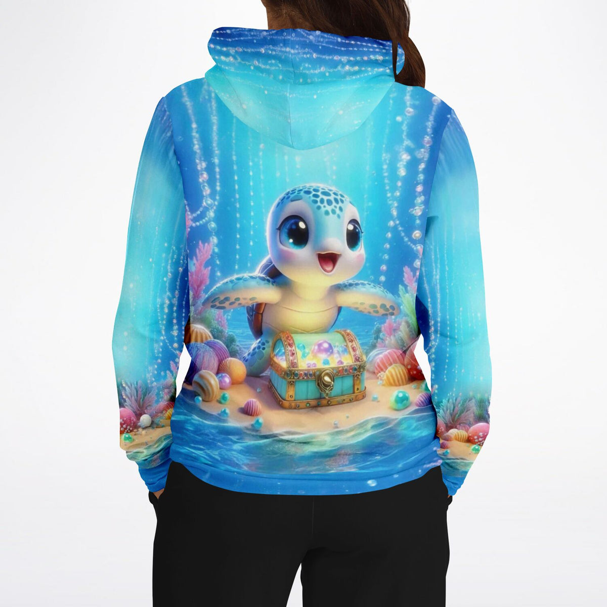 Dreamer Hoodie mit niedlichem Schildkröten-Motiv, perfekt für Fans von Malen nach Zahlen und Diamond Painting
