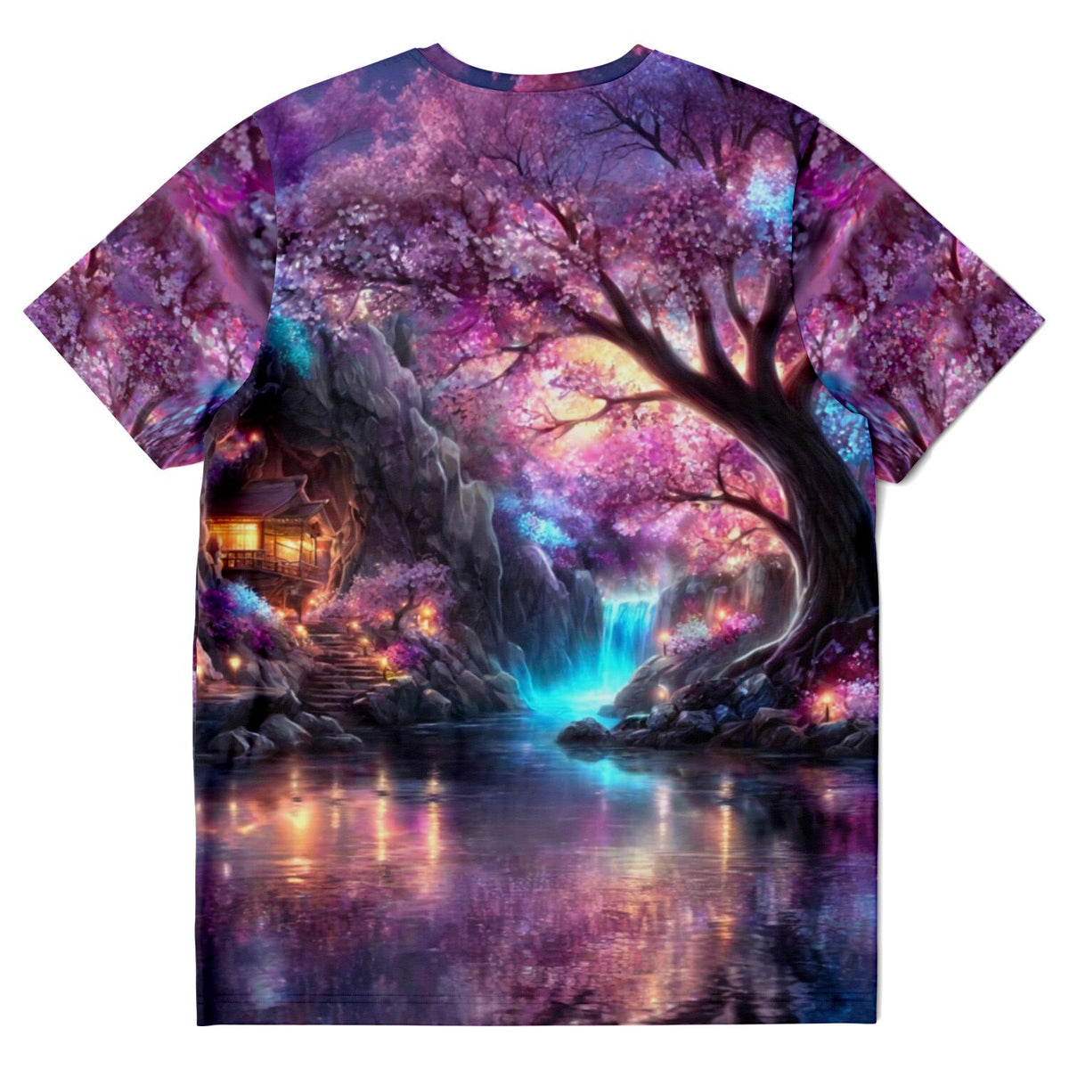 T-Shirt mit japanischem Sakura-Kirschblütenmotiv, ideal für Fans von Diamond Painting und Malen nach Zahlen