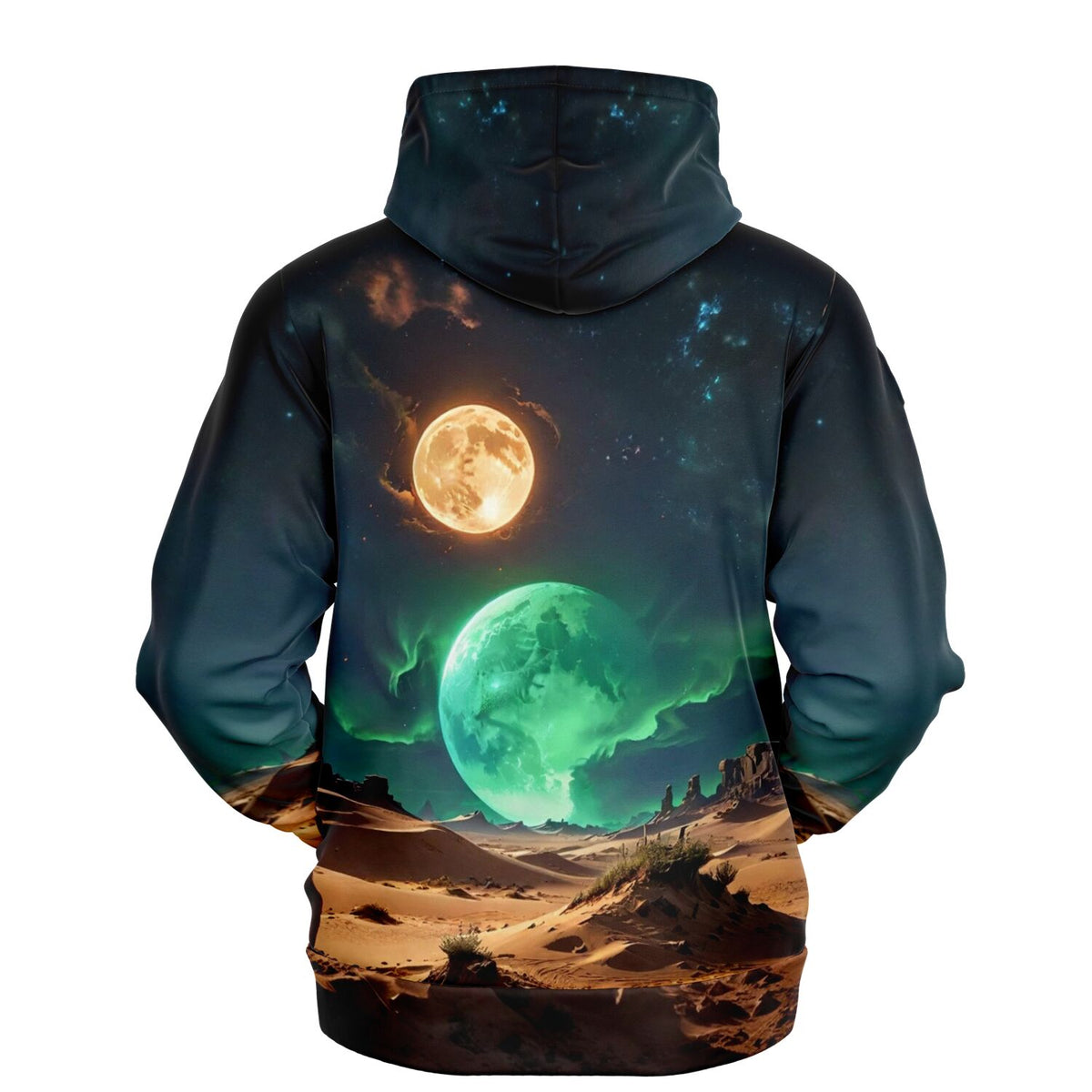 Dreamer Hoodie Finsternis mit Weltraum-Motiv, perfekt für Fans von kreativem Design und Diamond Painting Ästhetik.