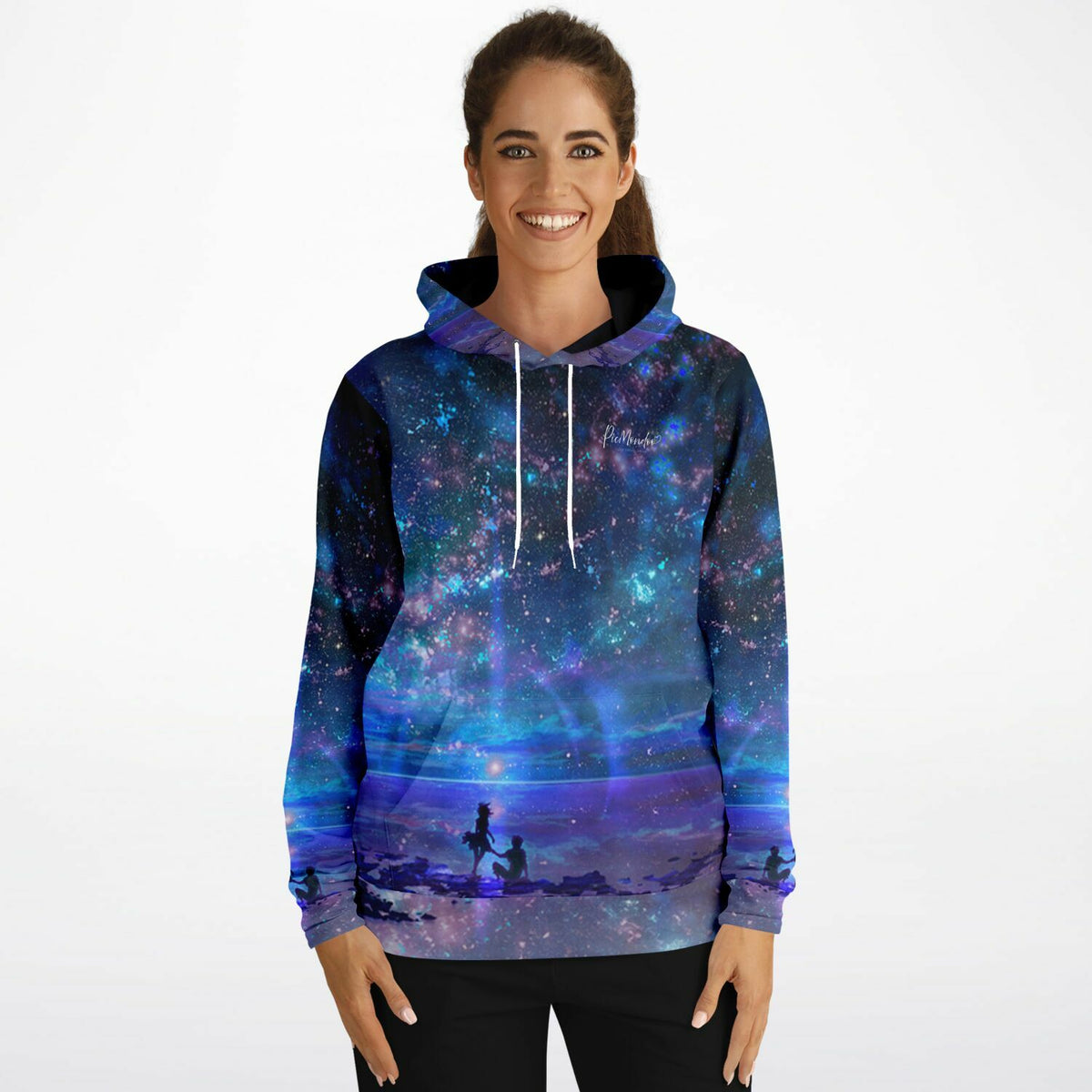 Dreamer Hoodie mit Ozean und Weltraum Motiv, ideal für Fans von Diamond Painting und kreativen Lifestyle-Produkten.