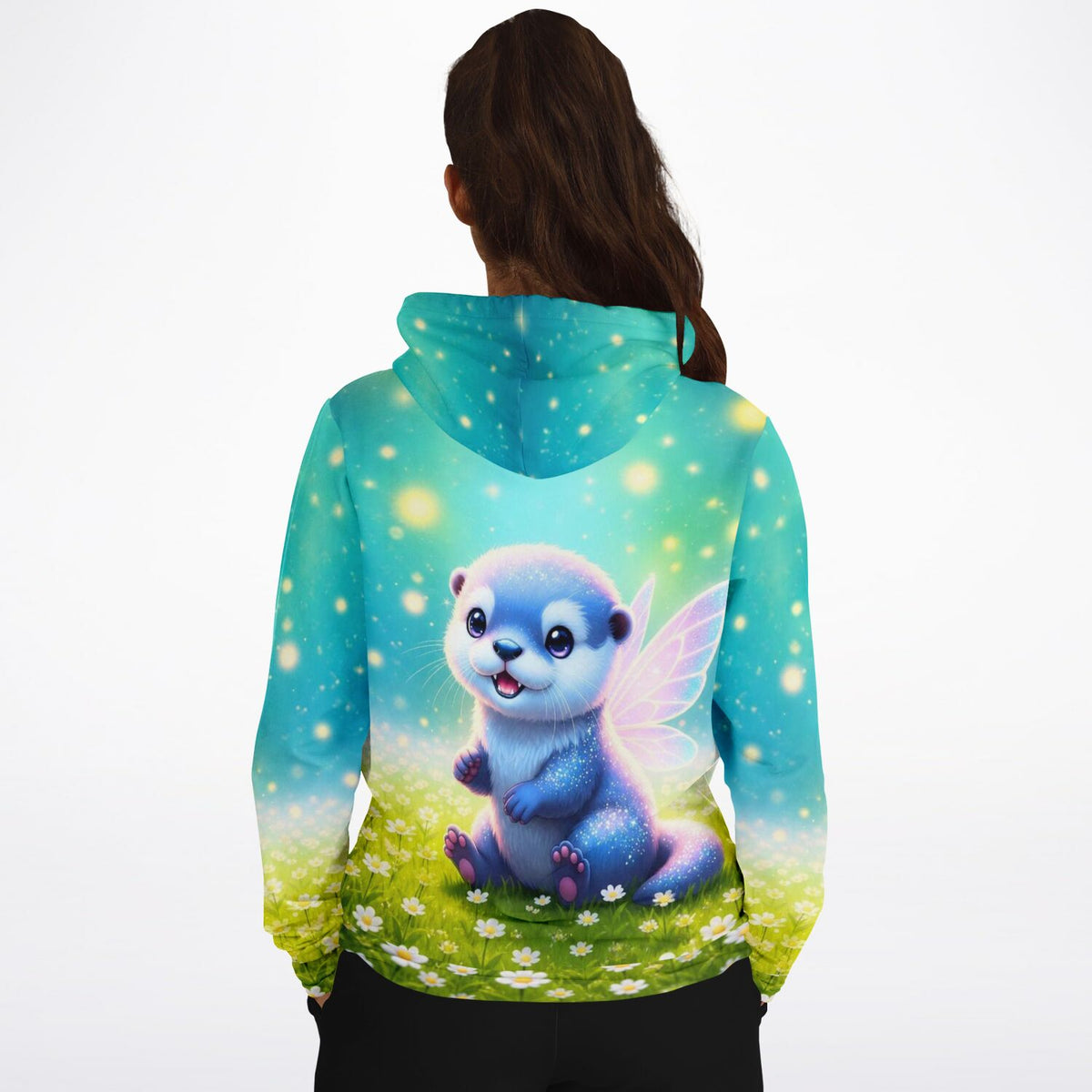 Dreamer Hoodie mit Feenotter Mira Motiv, inspiriert von Diamond Painting und Malen nach Zahlen Designs