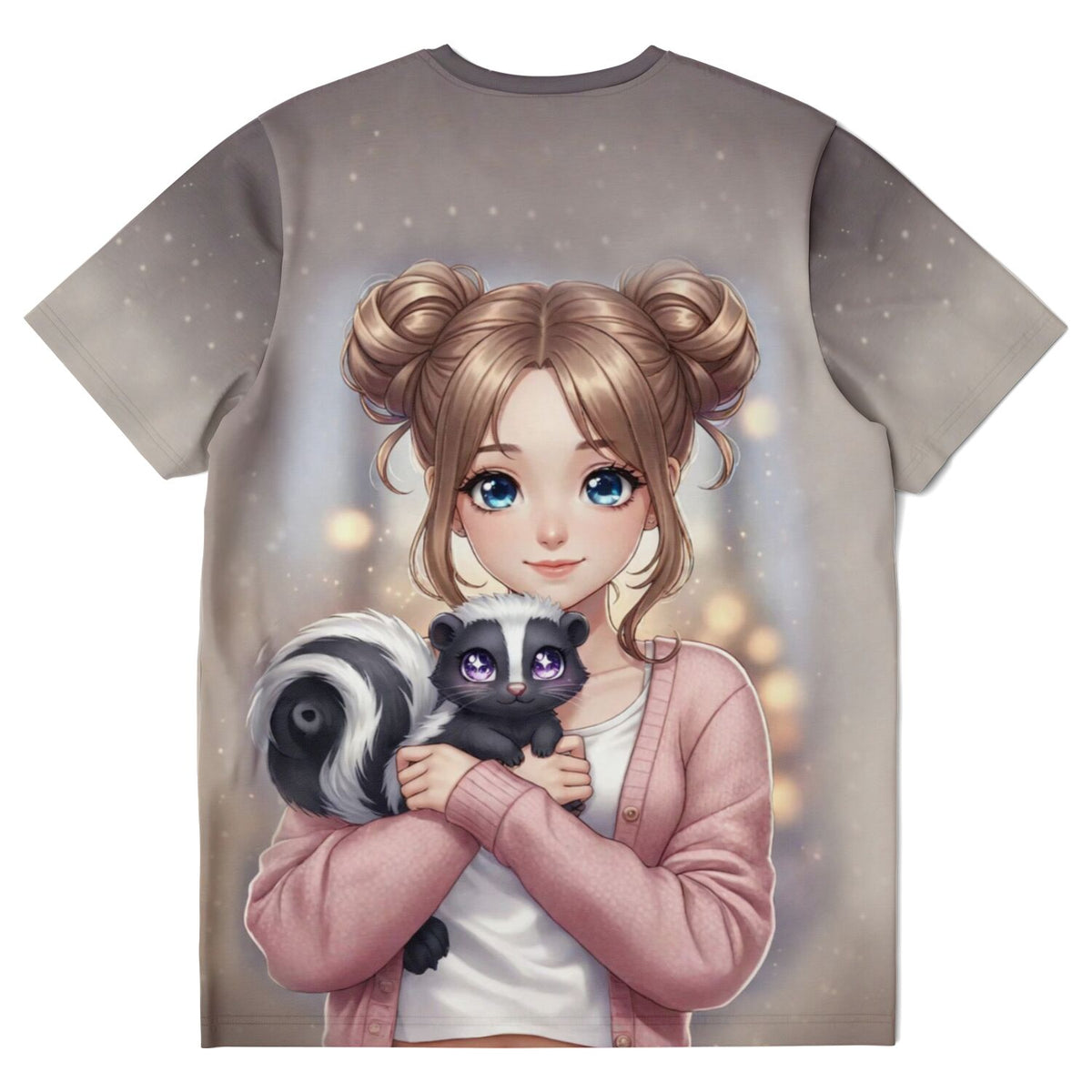 Dreamer T-Shirt mit Yuna & Puki Motiv im Anime-Stil, passend zu Fan-Art von Diamond Painting und Malen nach Zahlen