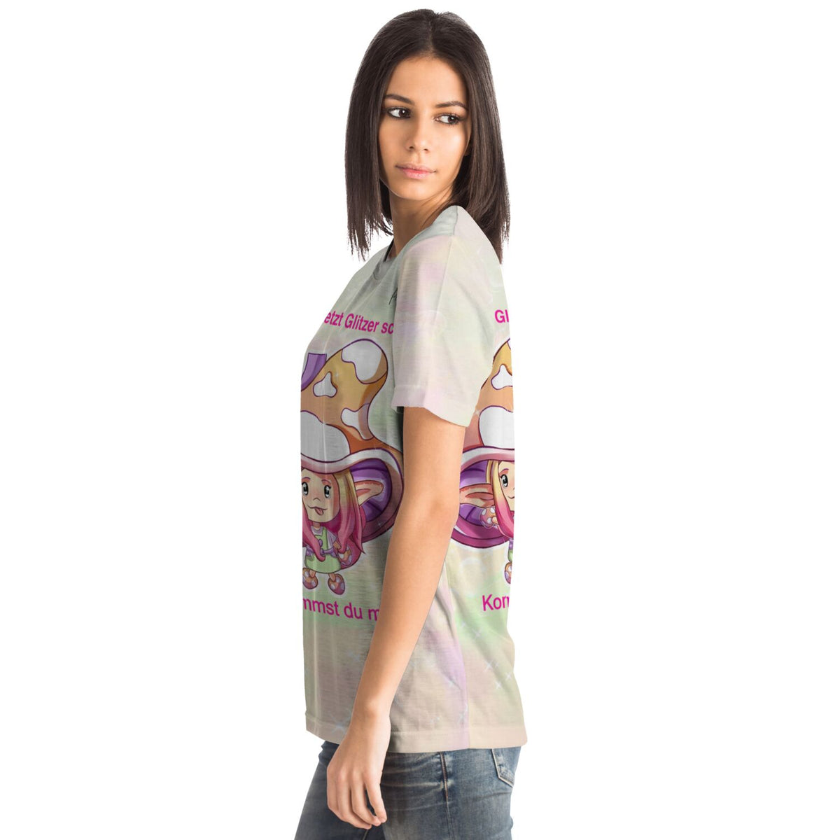 Dreamer T-Shirt Moni Shroomi mit süßem Pilz-Motiv für Fans von Diamond Painting und kreativen Designs