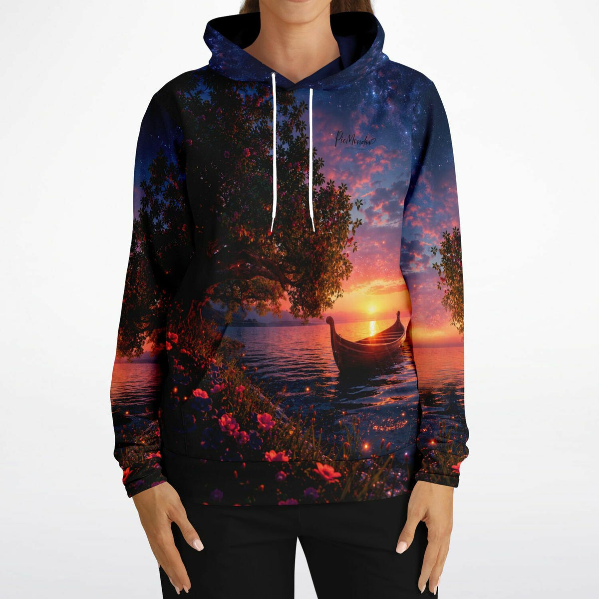 Dreamer Hoodie mit stimmungsvollem Bootsmotiv – perfekt für Fans von Diamond Painting und Malen nach Zahlen Motiven