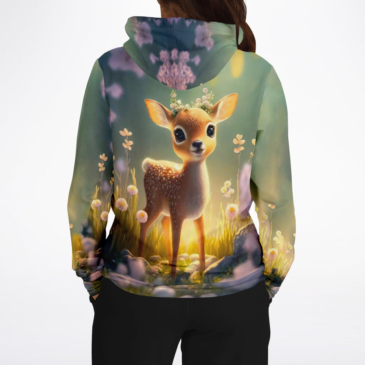 Dreamer Hoodie mit Rehkitz Motiv Anabell, ideal für Fans von Diamond Painting und Malen nach Zahlen für Erwachsene
